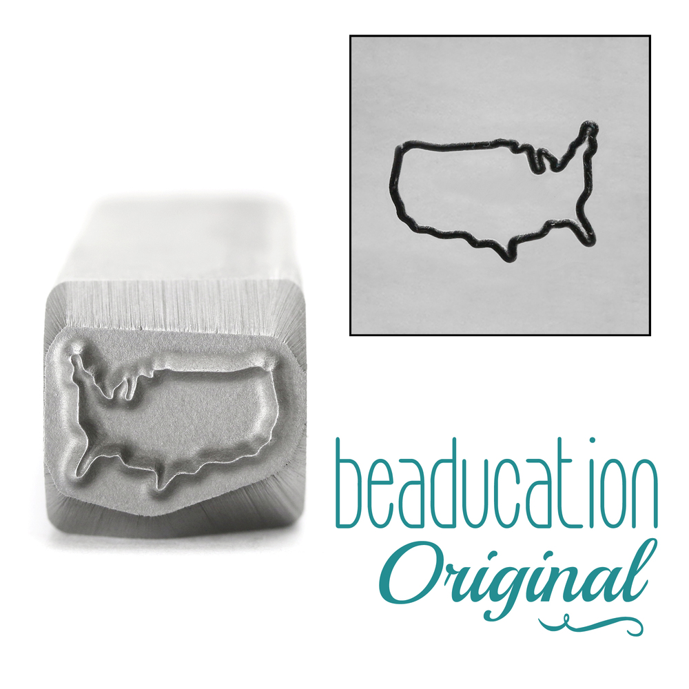 United States Metal Design Stamp-Beaducation Original